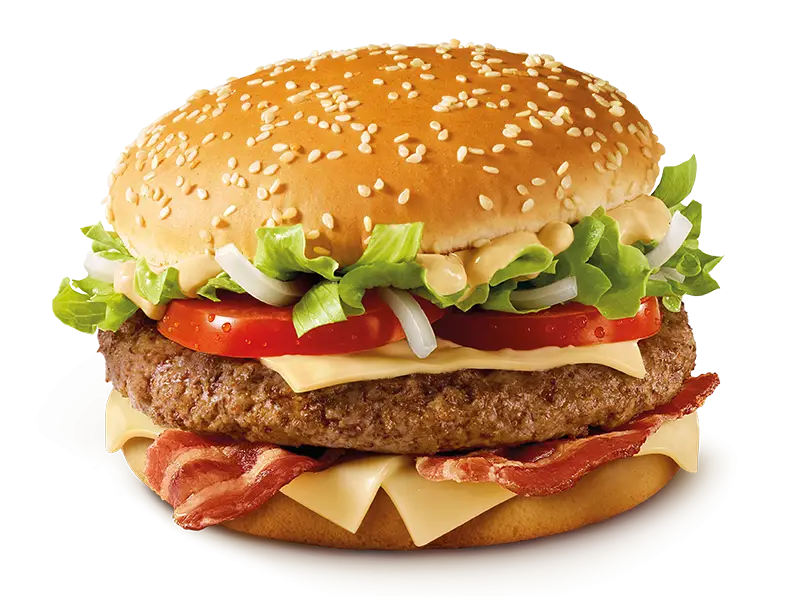 Delicious Cheeseburger with Bacon