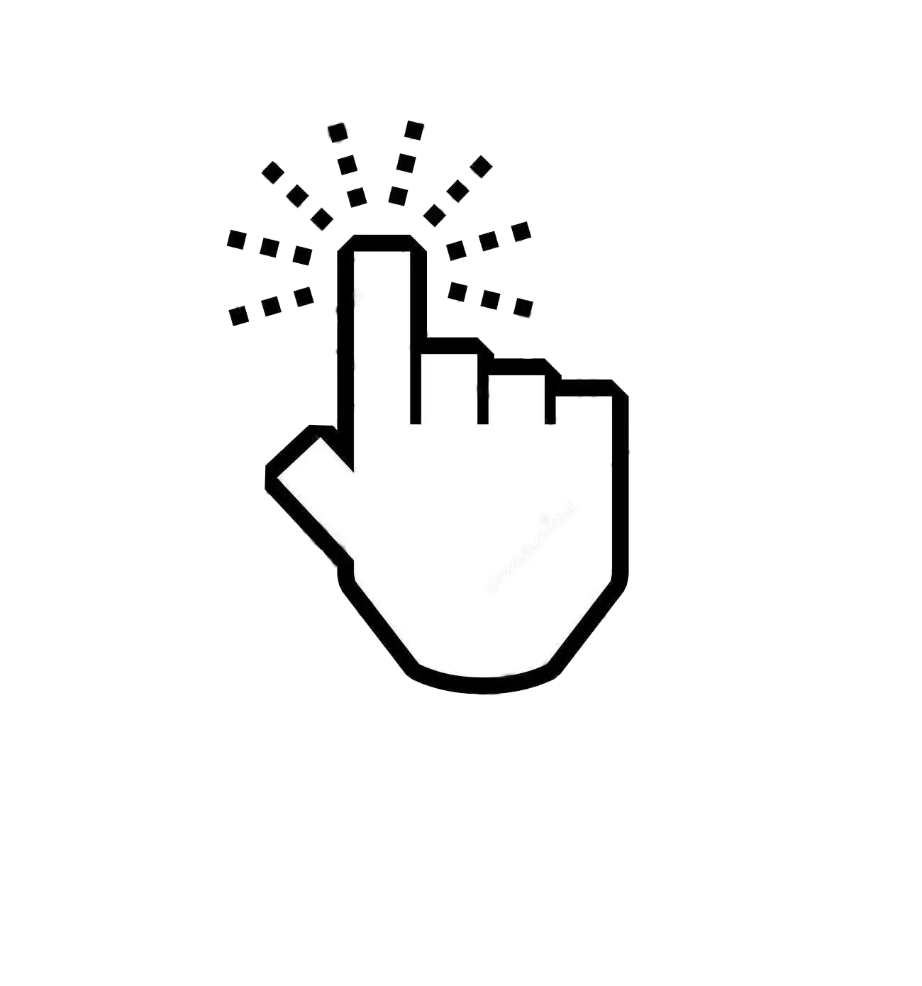 Interactive Click Icon for Digital Use