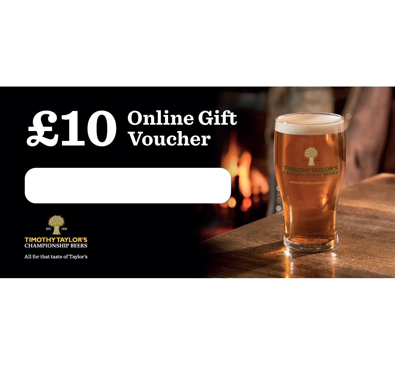 Â£10 Online Gift Voucher for Beer