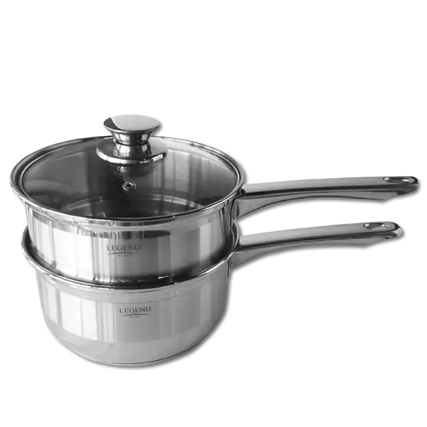 Stainless Steel Cooking Pot with Double Boiler