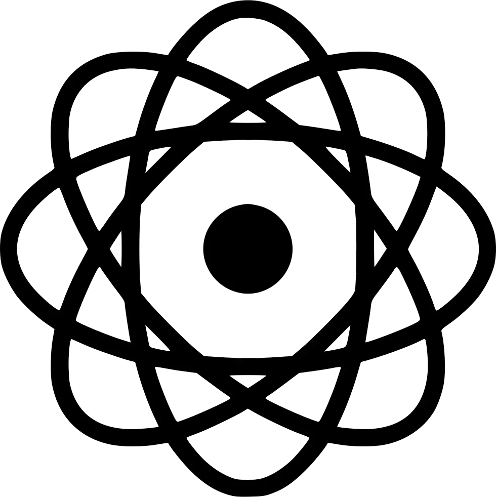 Black Atom Symbol Illustration