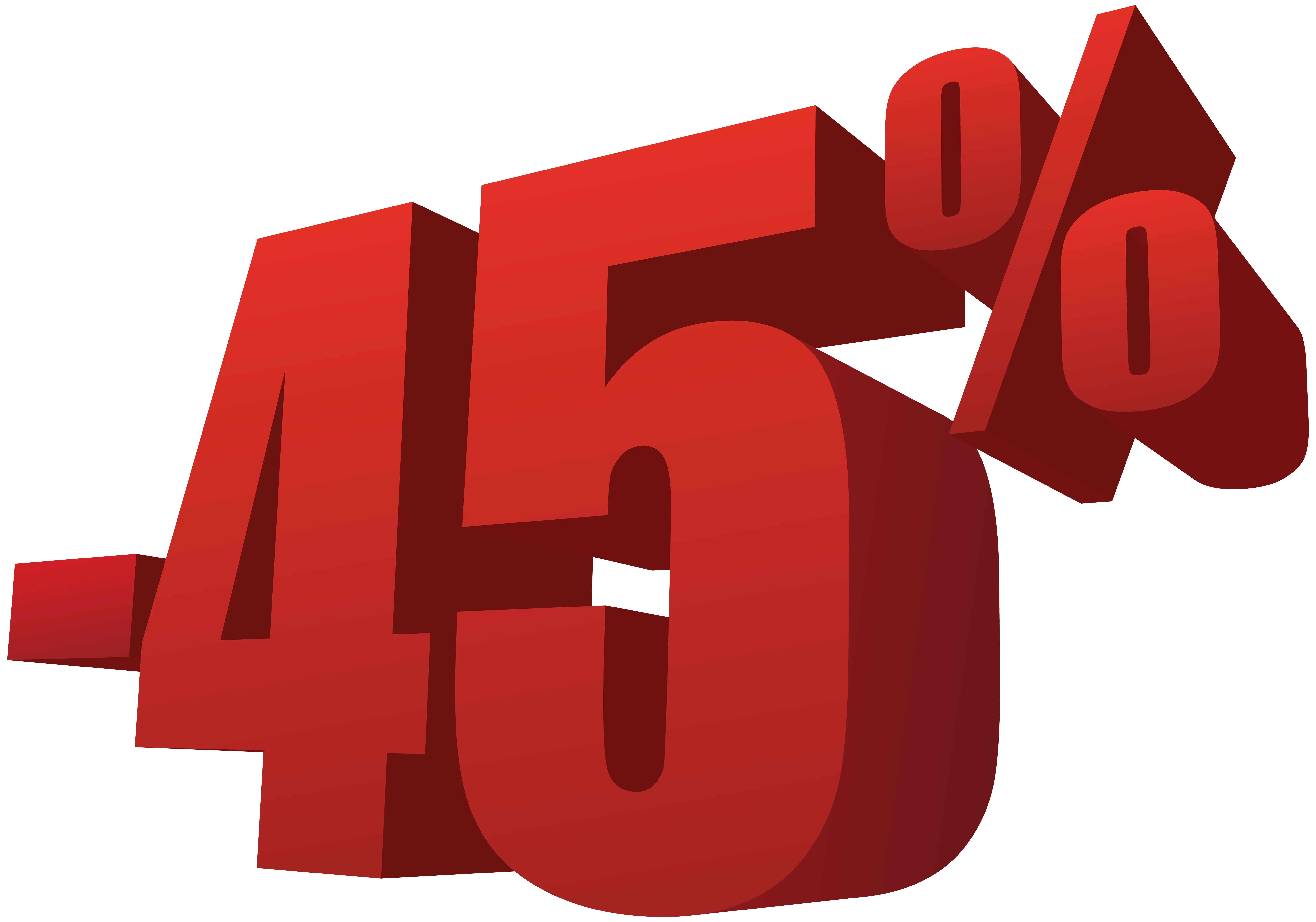 Red -45% Discount Illustration