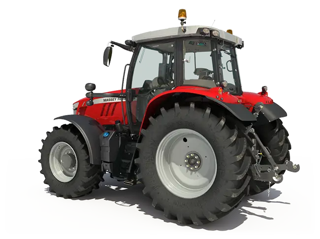 Bright Red Farming Tractor for Agriculture