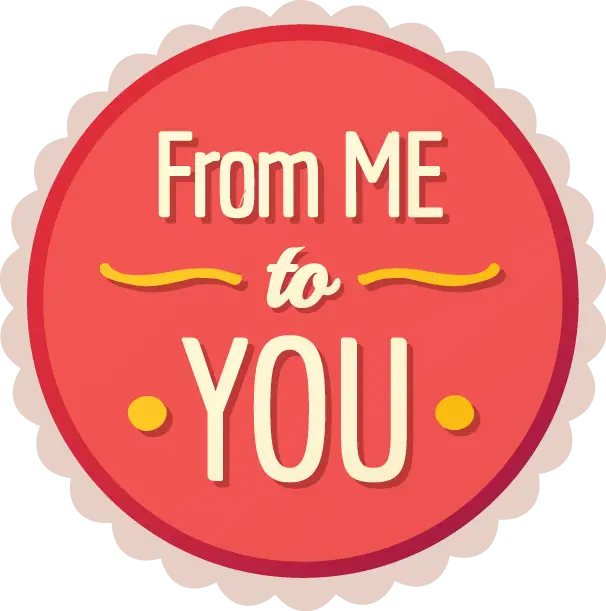 Cute Gift Label &#039;From Me To You&#039; Design