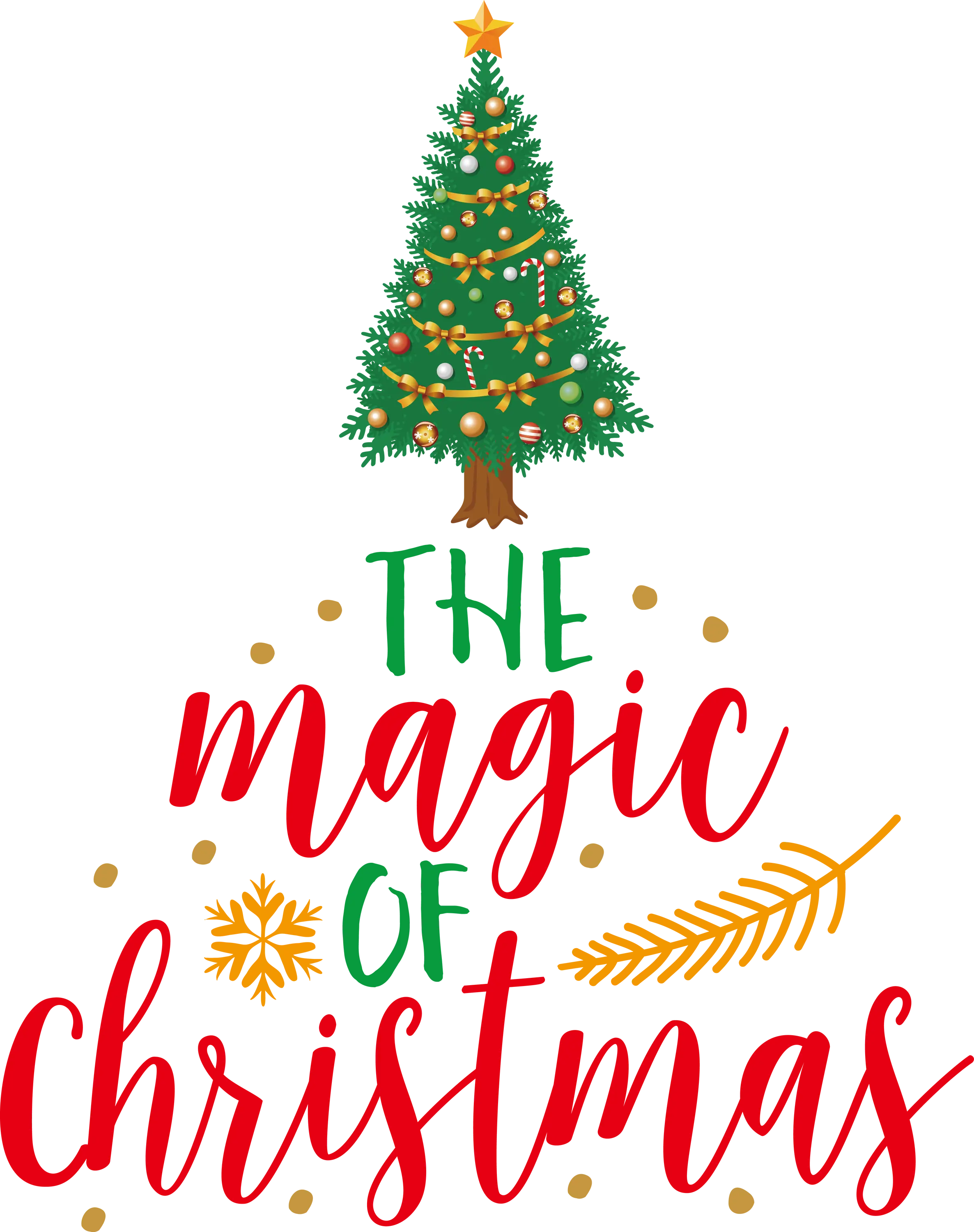 The Magic of Christmas with Decorated Tree