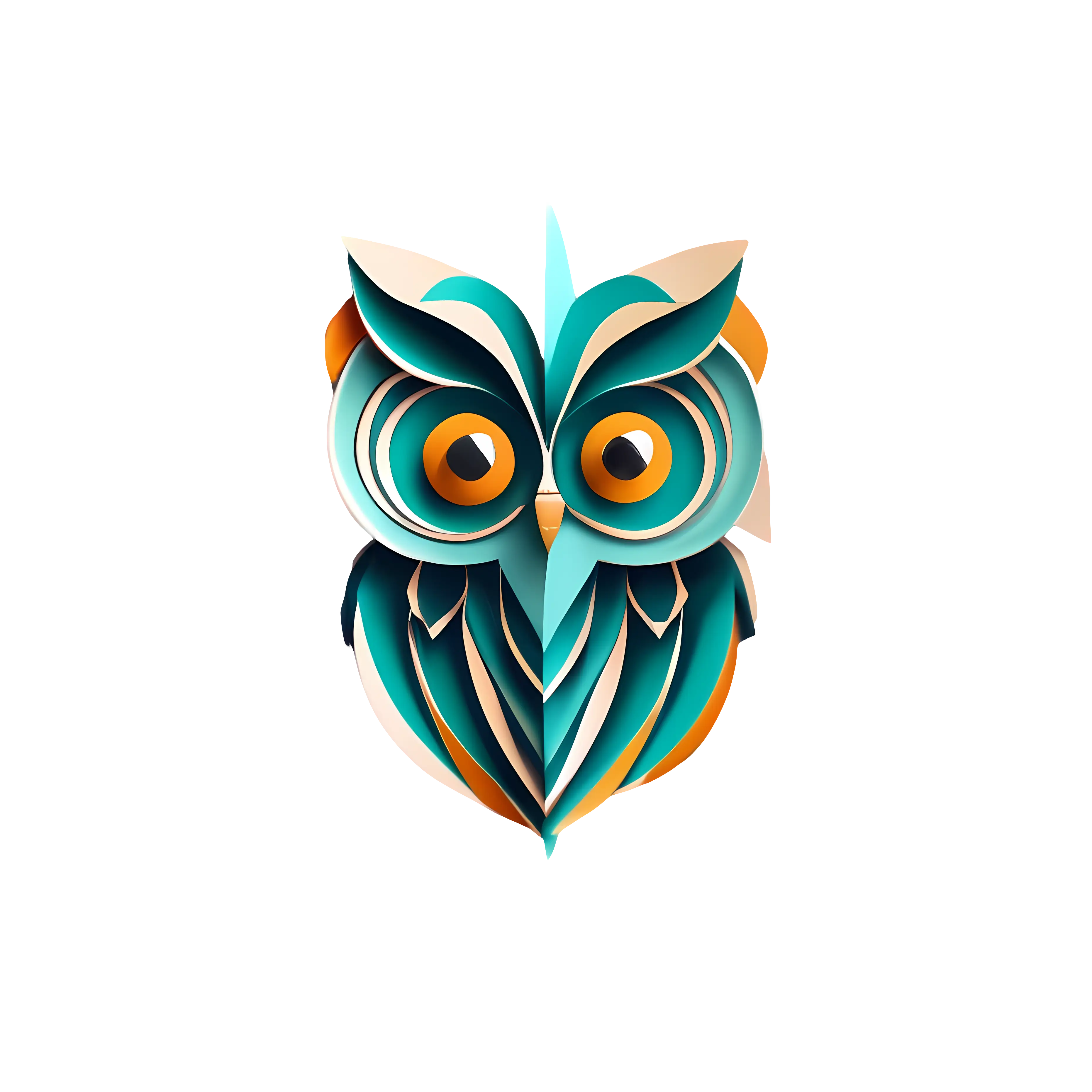 Abstract Owl Illustration
