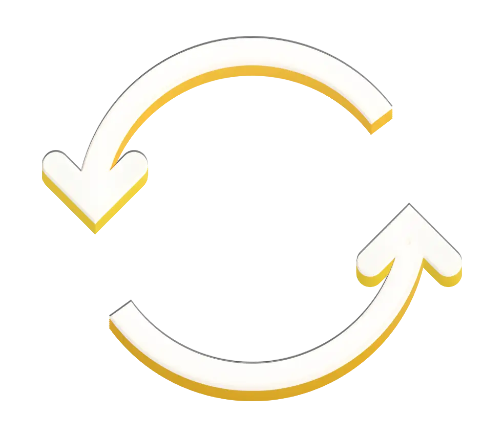 Circular Arrows Icon Representing Recycling or Renewal
