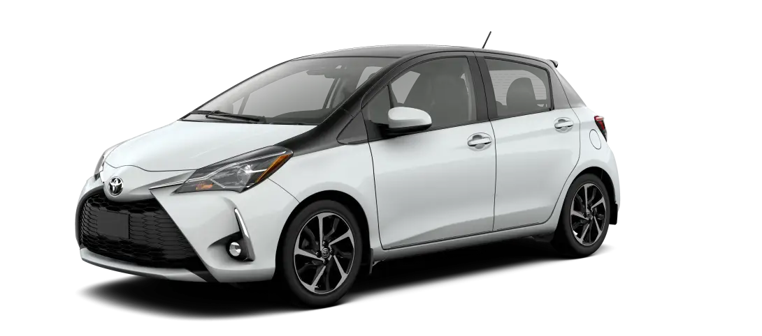 White Modern Hatchback Compact Car