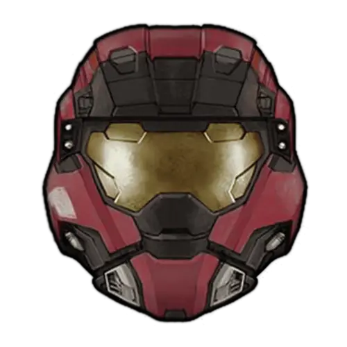 Red Combat Helmet