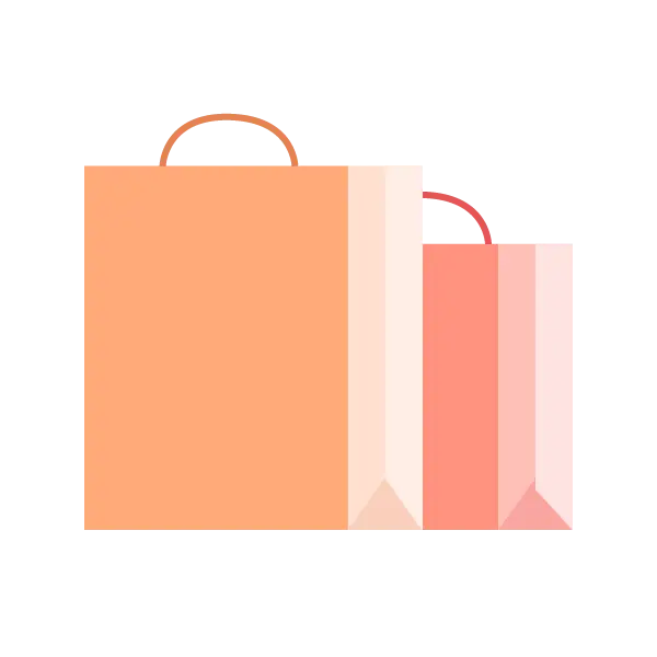 Minimalist Shopping Bag Illustration