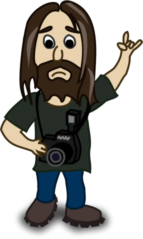 Cartoon Photographer Character