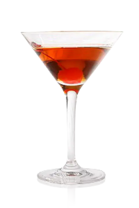 Stylish Cocktail Glass with Garnish