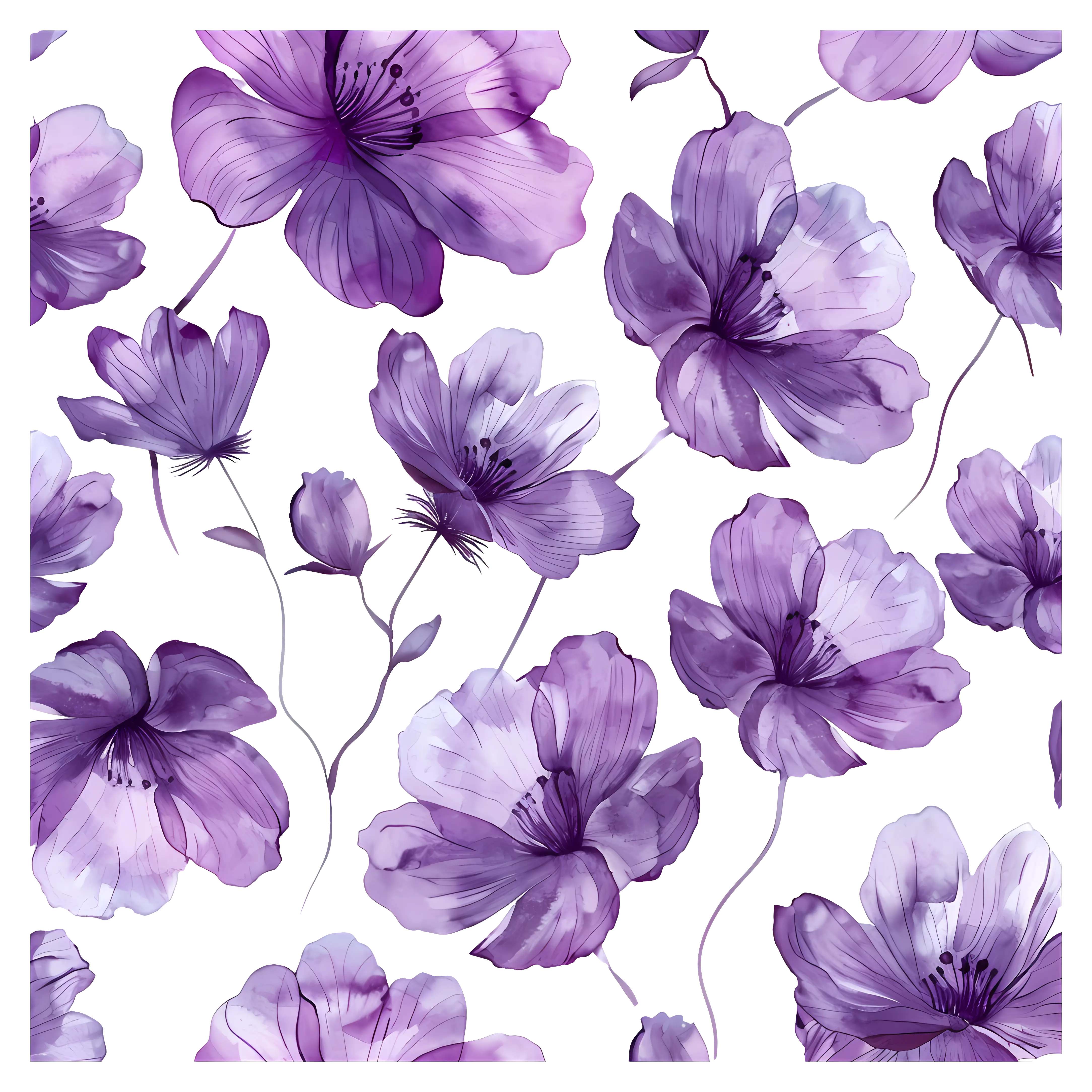 Purple Floral Pattern