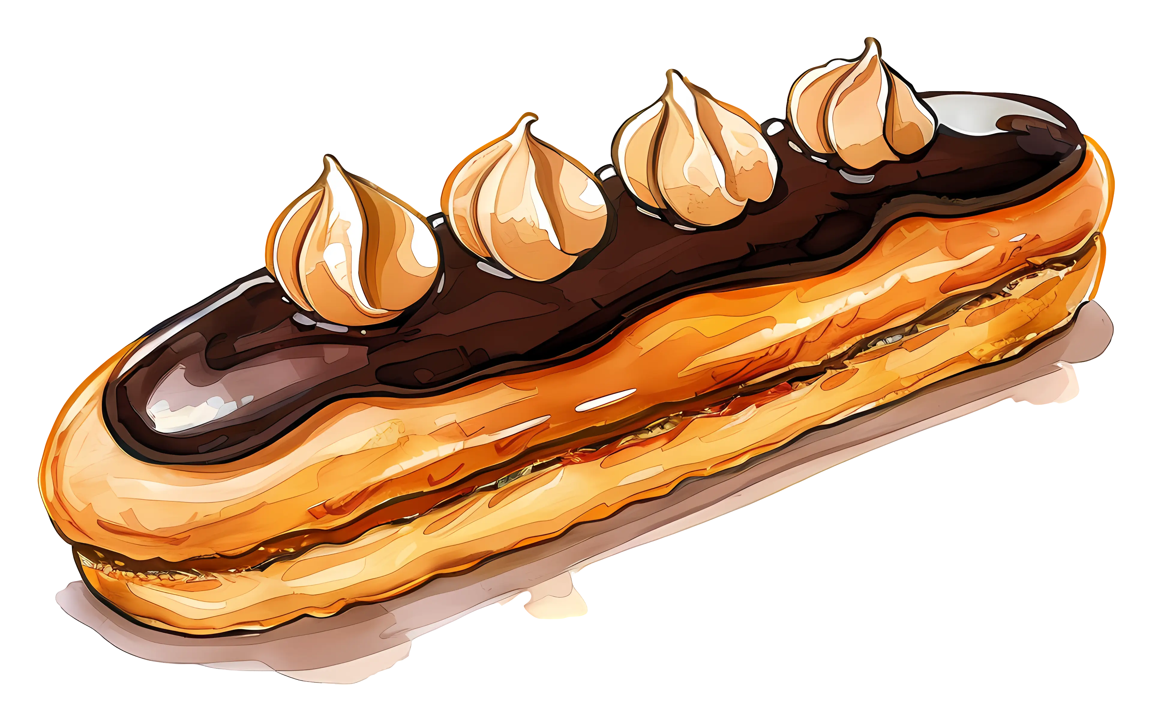Delicious Chocolate Eclair Pastry