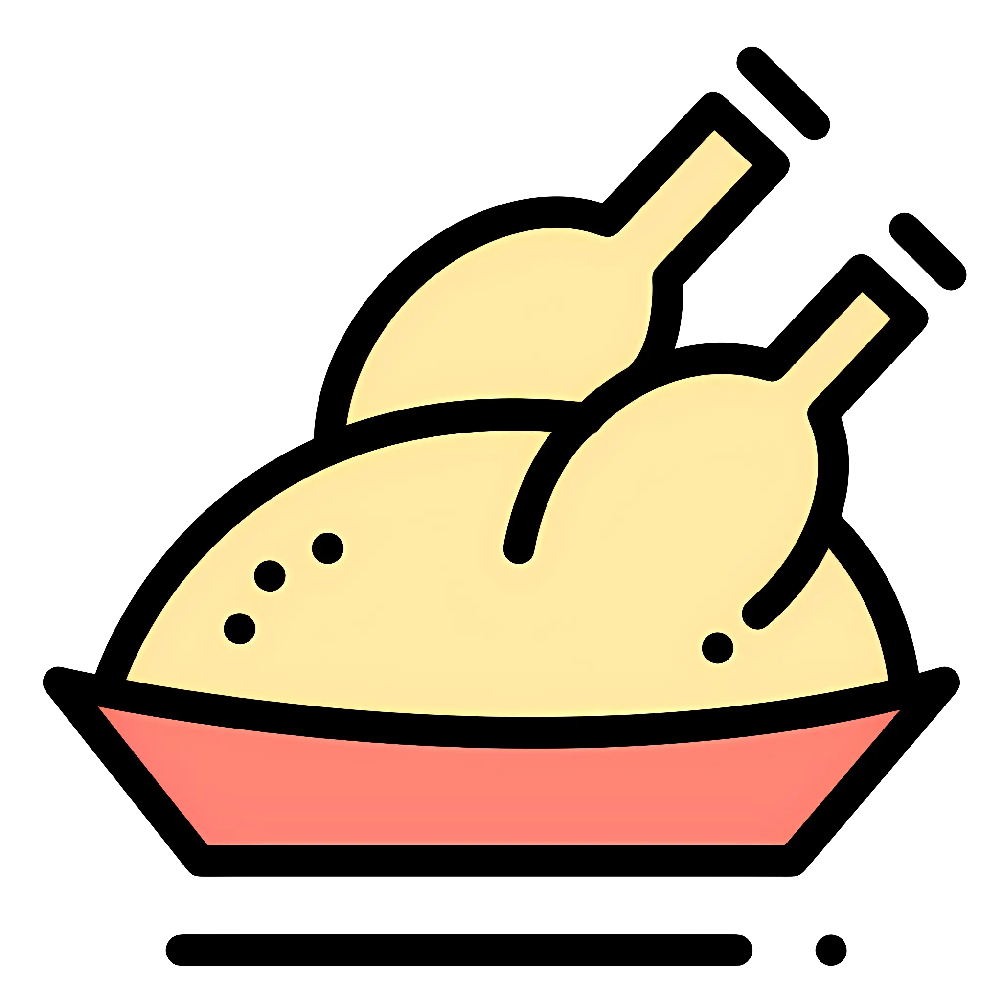 Delicious Roasted Chicken Illustration