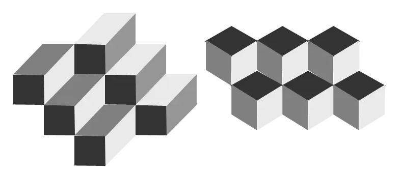 Geometric Optical Illusion Art