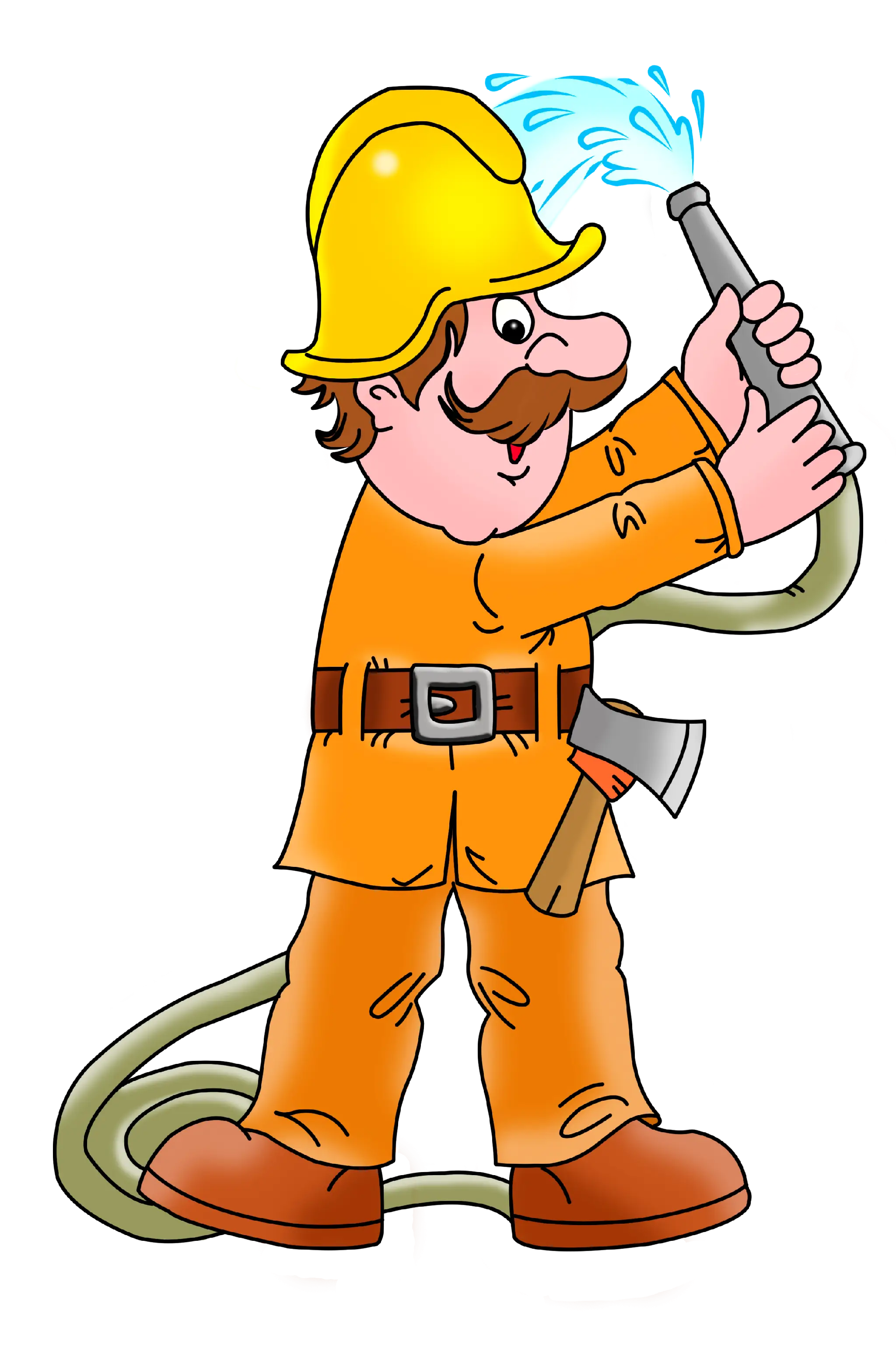 Cartoon Firefighter