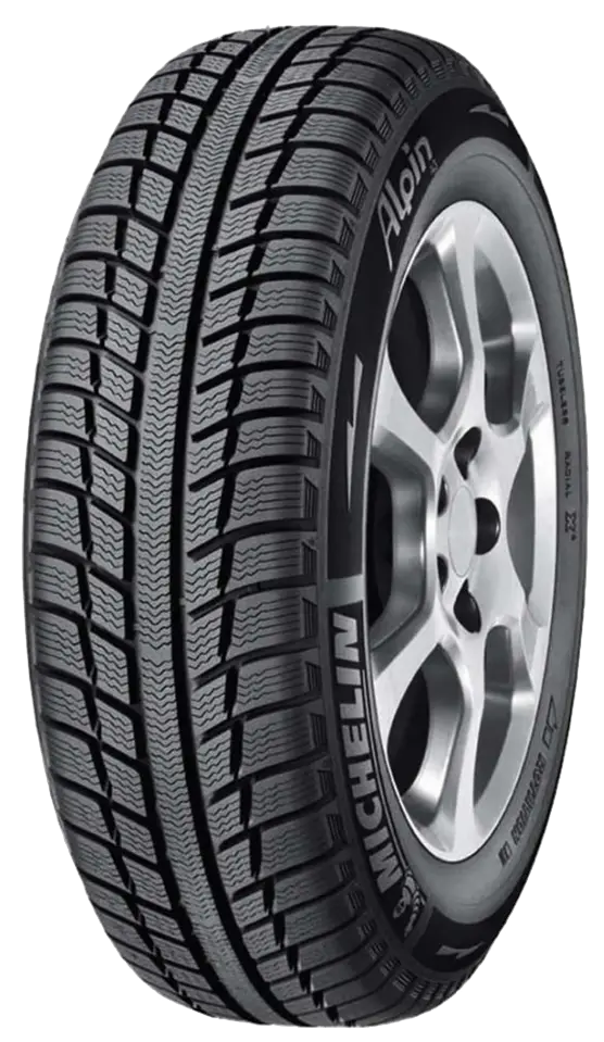 Detailed Car Tire with Tread Pattern