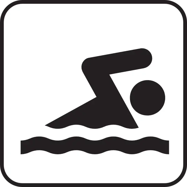 Swimming Icon Symbol for Water Activities