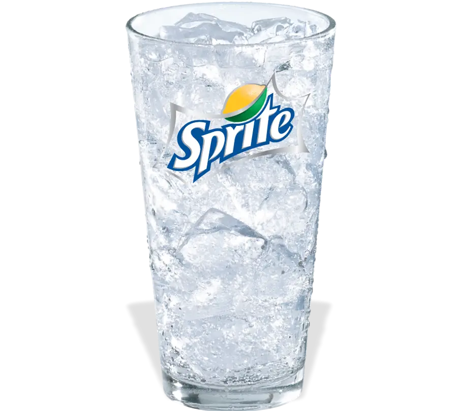 Glass of Sprite with Ice