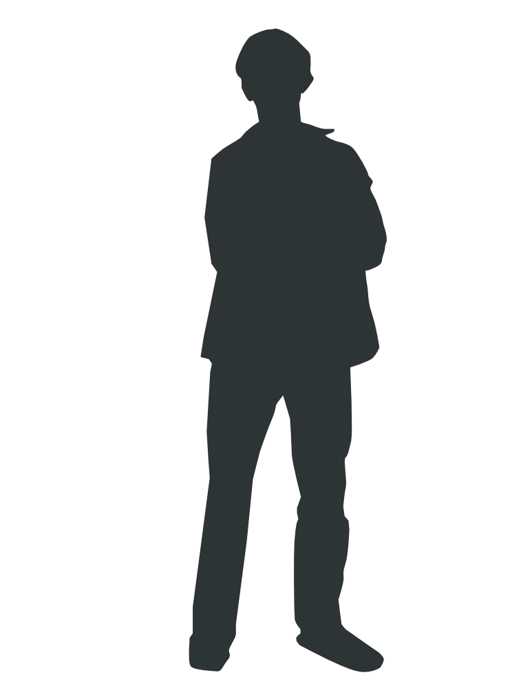 Standing Man Silhouette Design