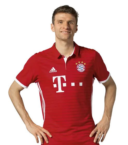 Soccer Player in Bayern Munich Jersey