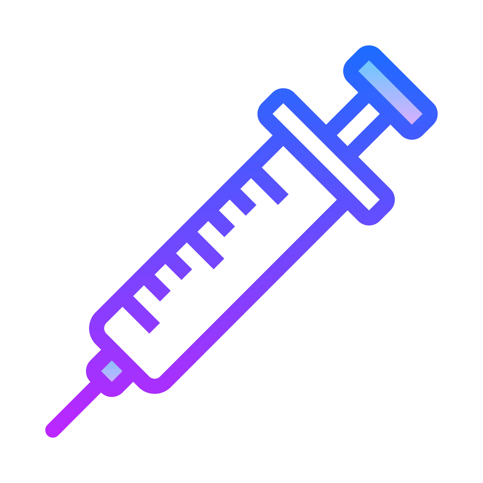 Gradient Syringe Illustration