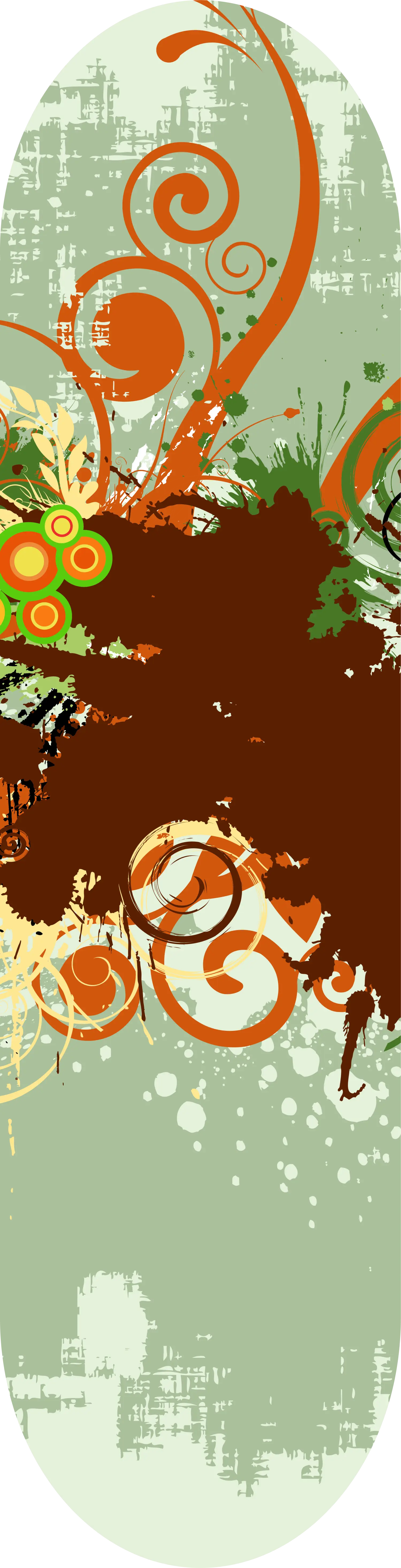 Colorful Abstract Art with Swirls