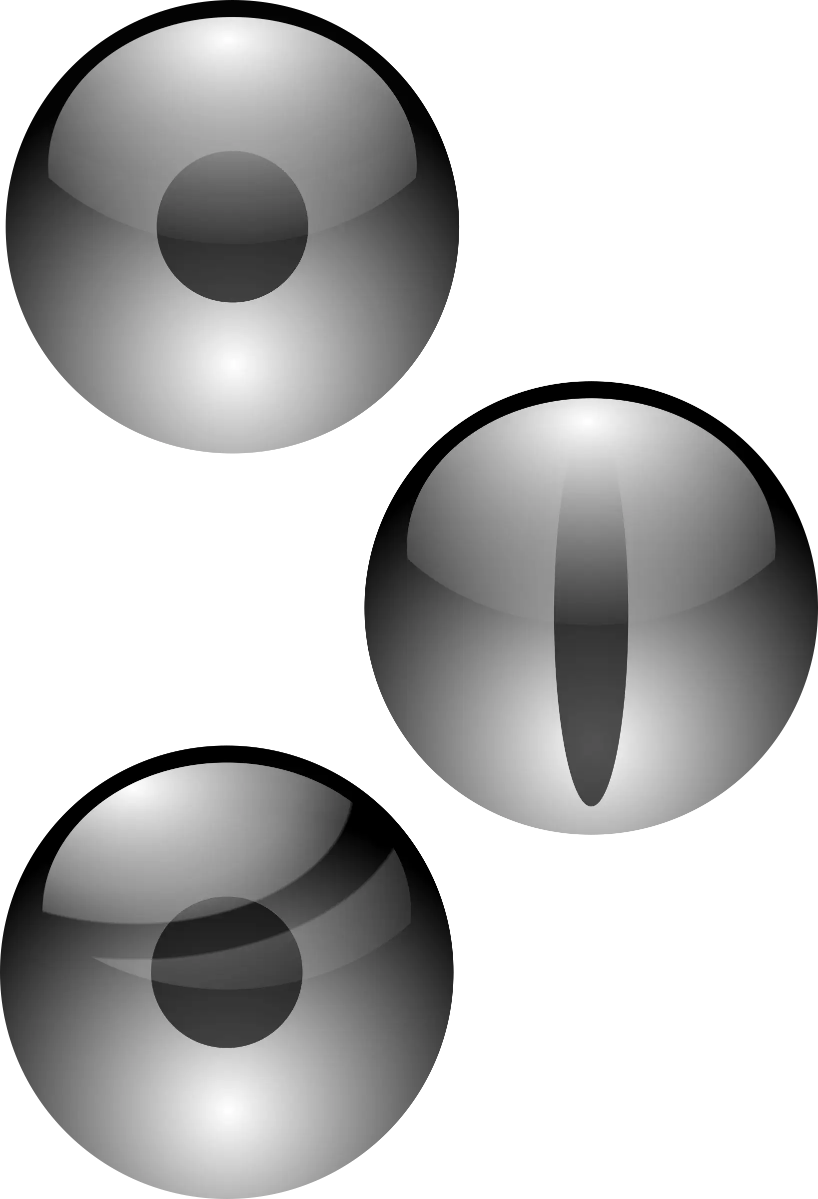 Abstract Metallic Spheres Illustration