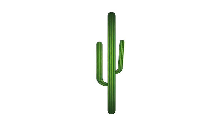 Tall Green Cactus in Desert Style
