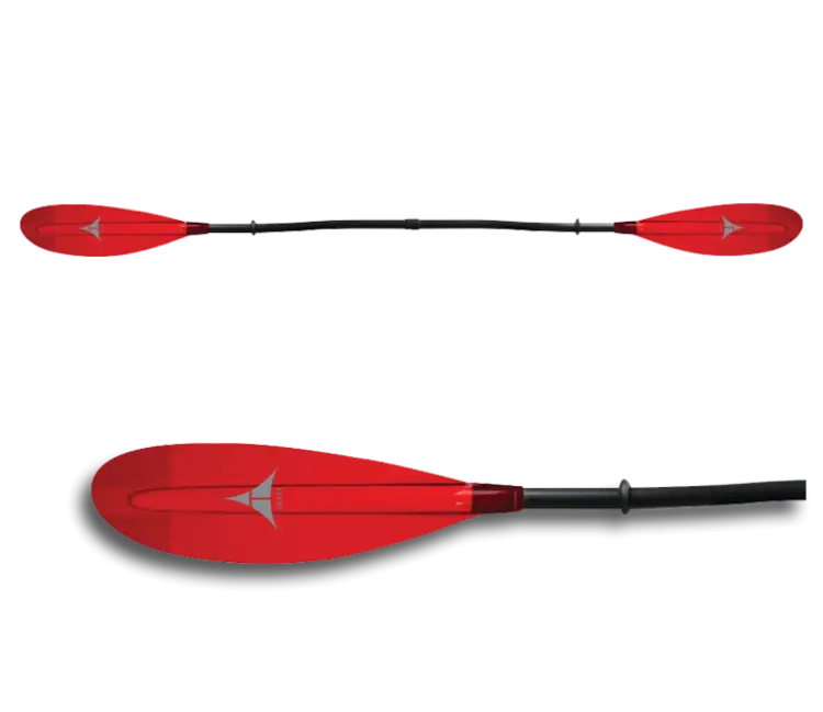 Bright Red Kayak Paddle Design