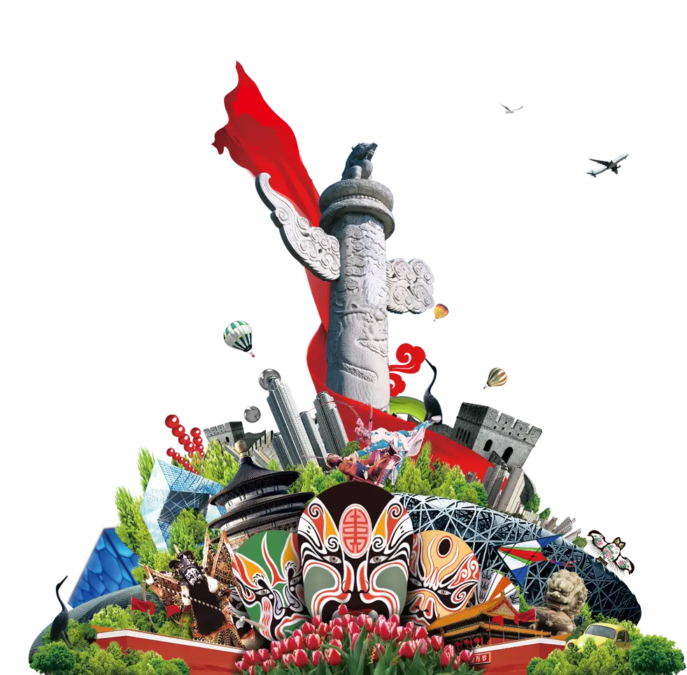 Iconic Monument and Vibrant Cityscape