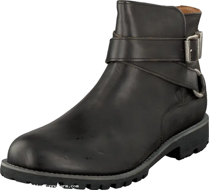 Classic Black Leather Ankle Boot
