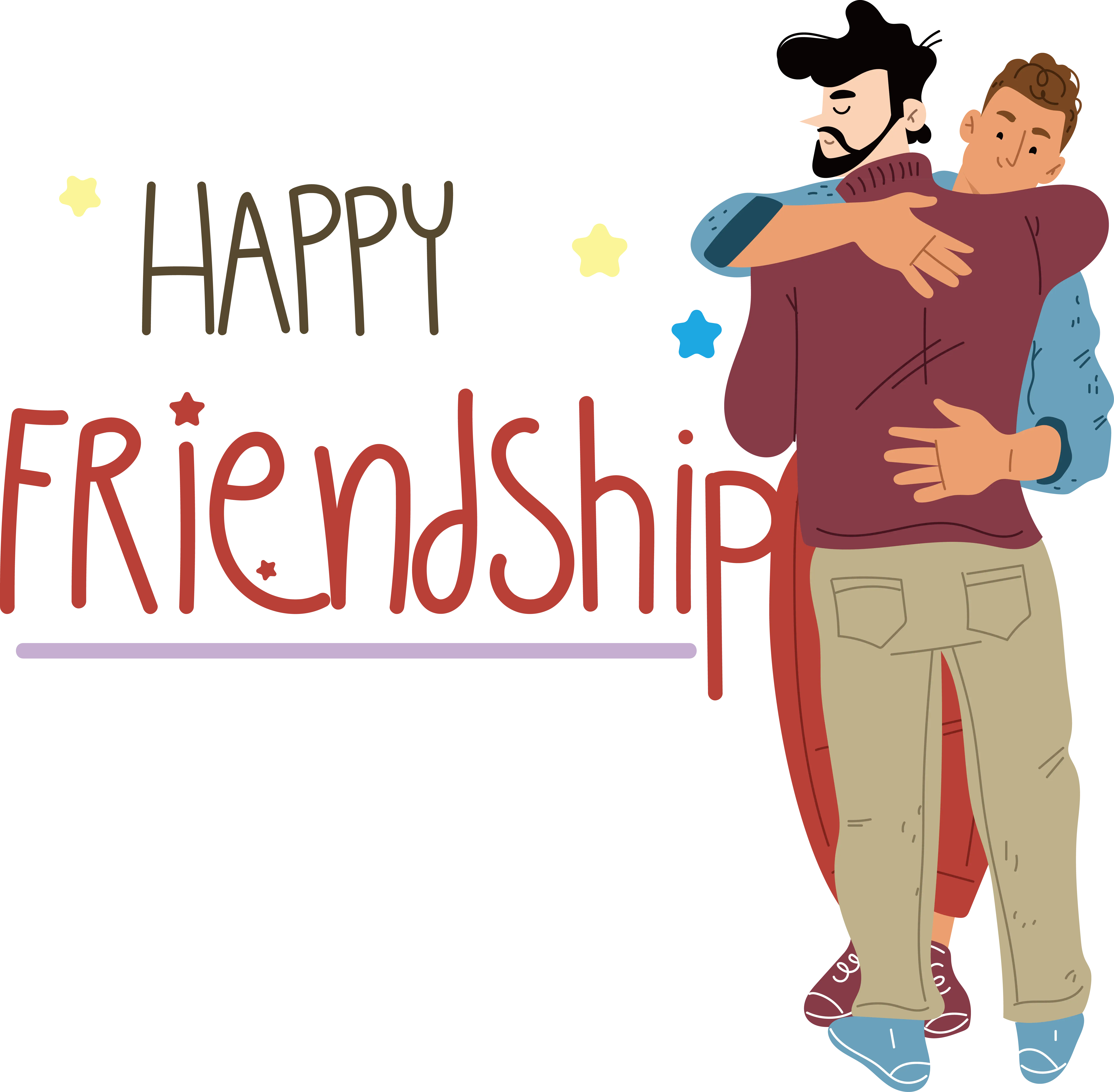 Happy Friendship Hug