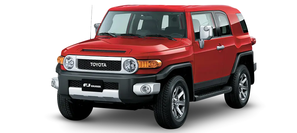 Red Toyota FJ Cruiser SUV