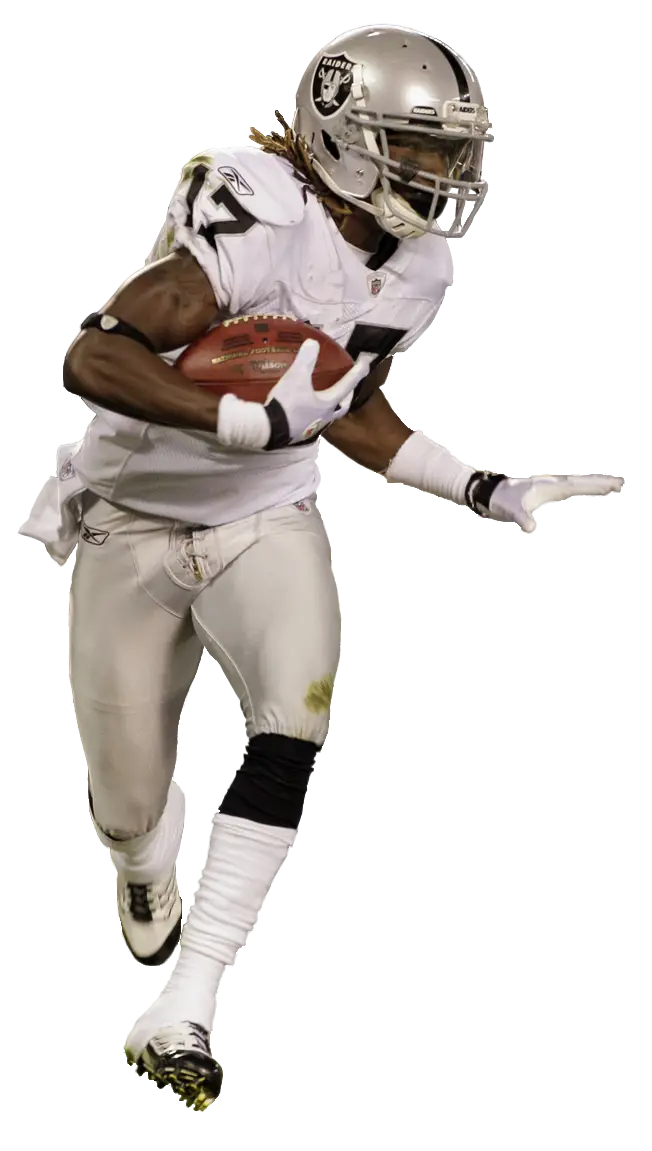 American Football Player in Action Pose
