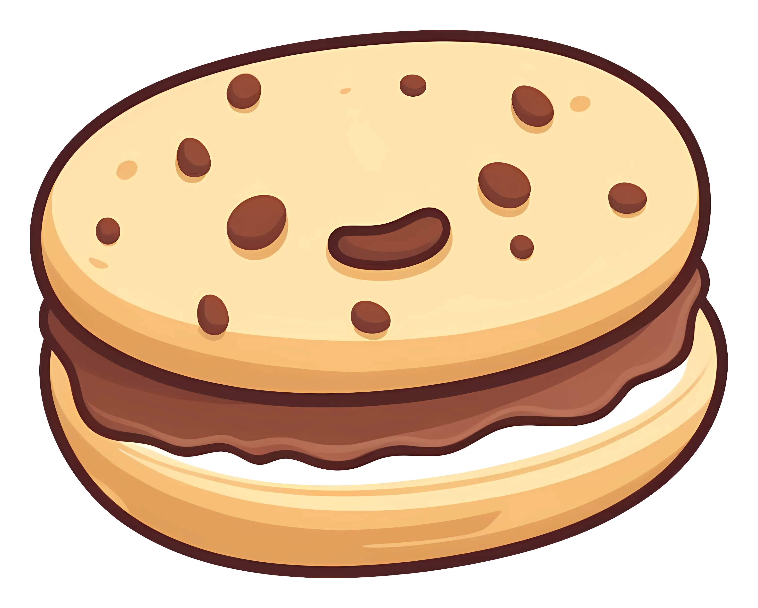 Chocolate Cream Cookie Sandwich