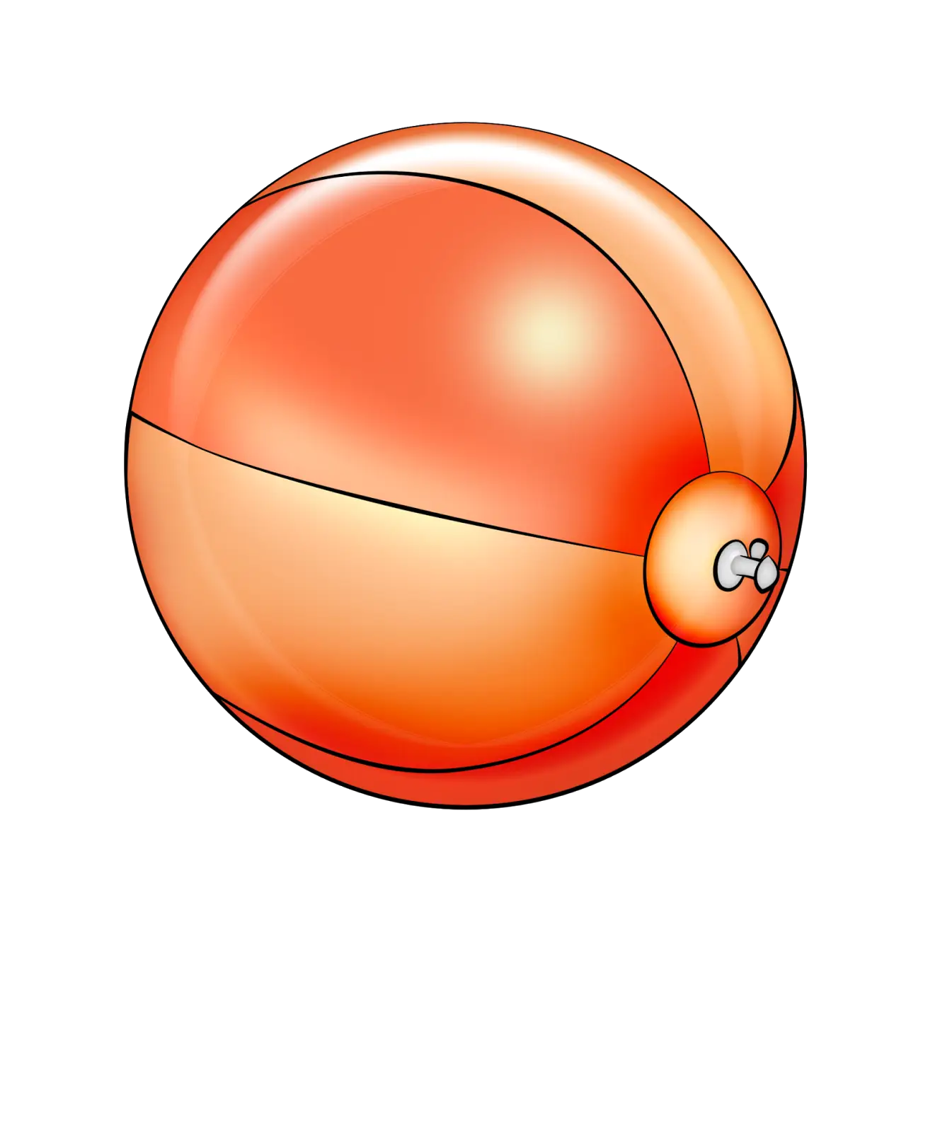 Orange Inflatable Beach Ball