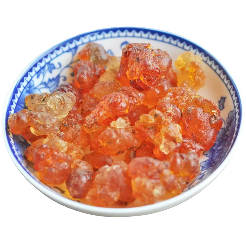 Bowl of Gum Arabic Edible Crystals