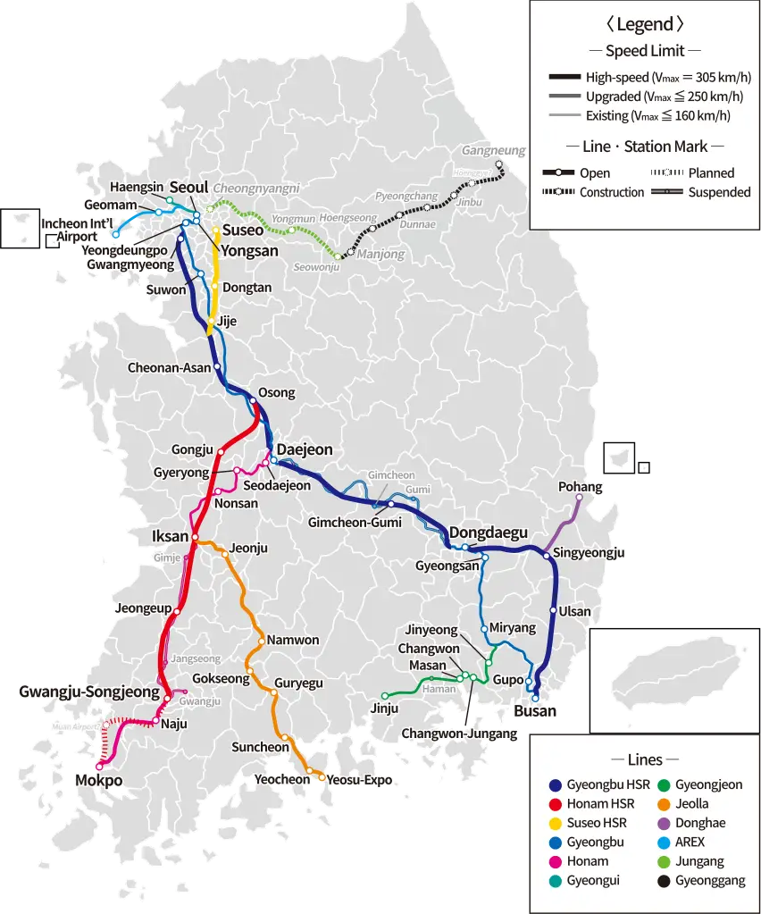 Detailed Railway Map for Travel Guidance