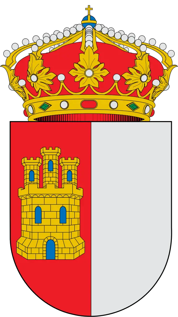 Coat of Arms with Castle and Royal Crown