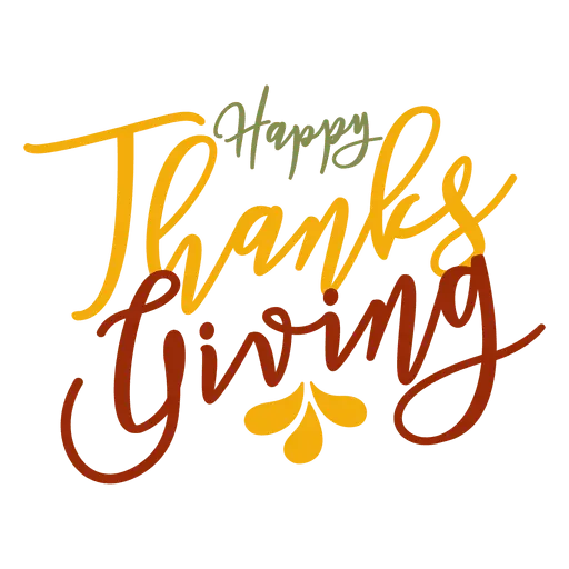 Happy Thanksgiving Text Design