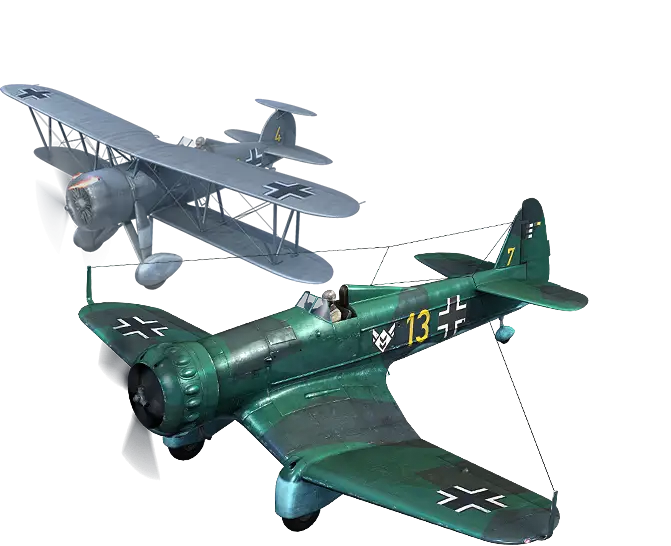 Retro Military Planes Illustration