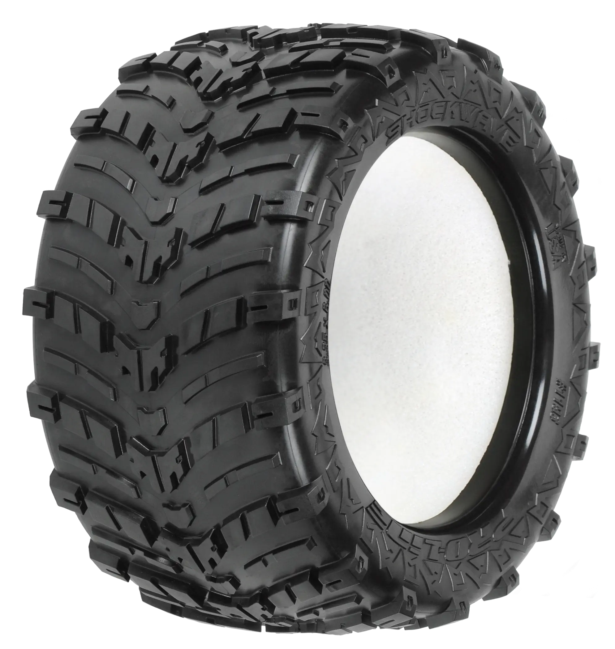 Black Tire with Deep Tread