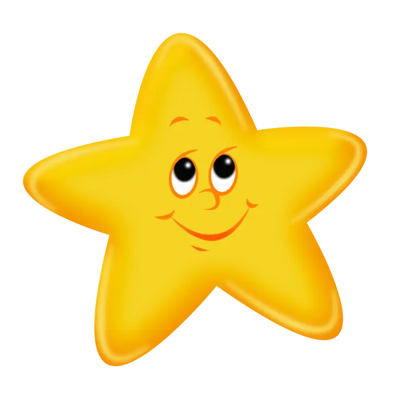 Adorable Smiling Star Cartoon