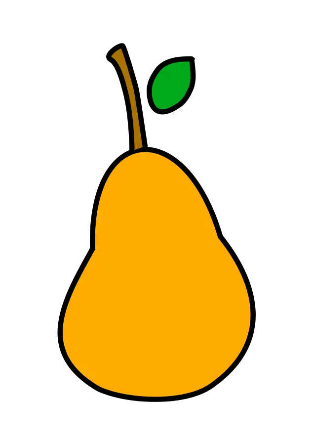 Cartoon Pear Illustration