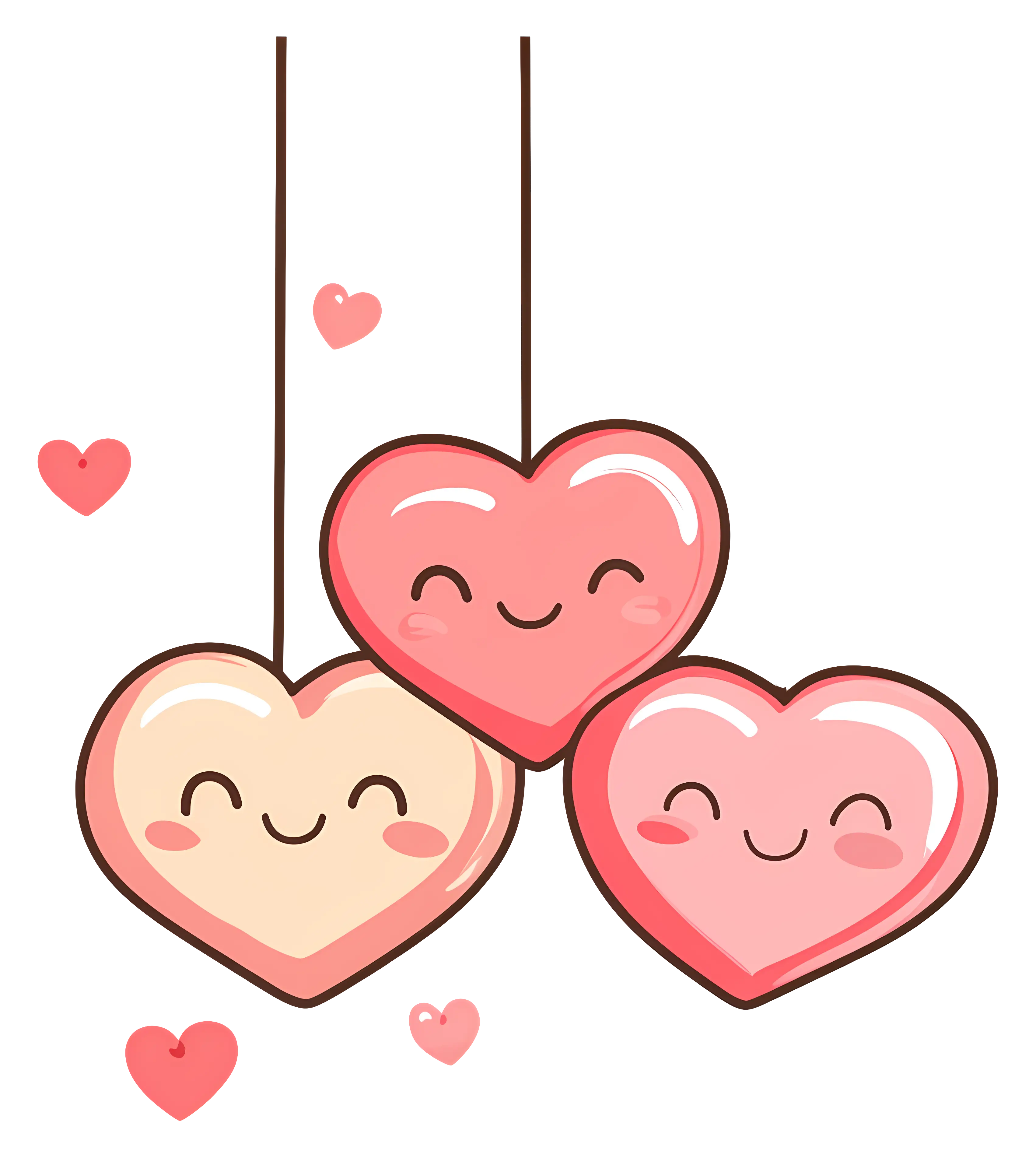 Cute Smiling Hearts