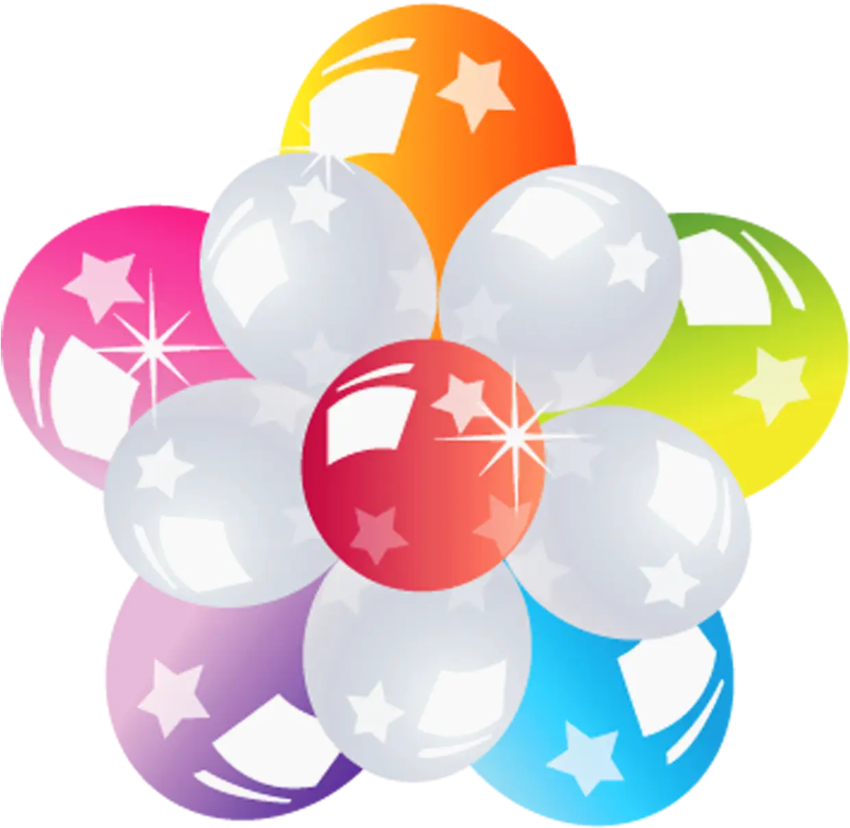 Colorful Star Balloons