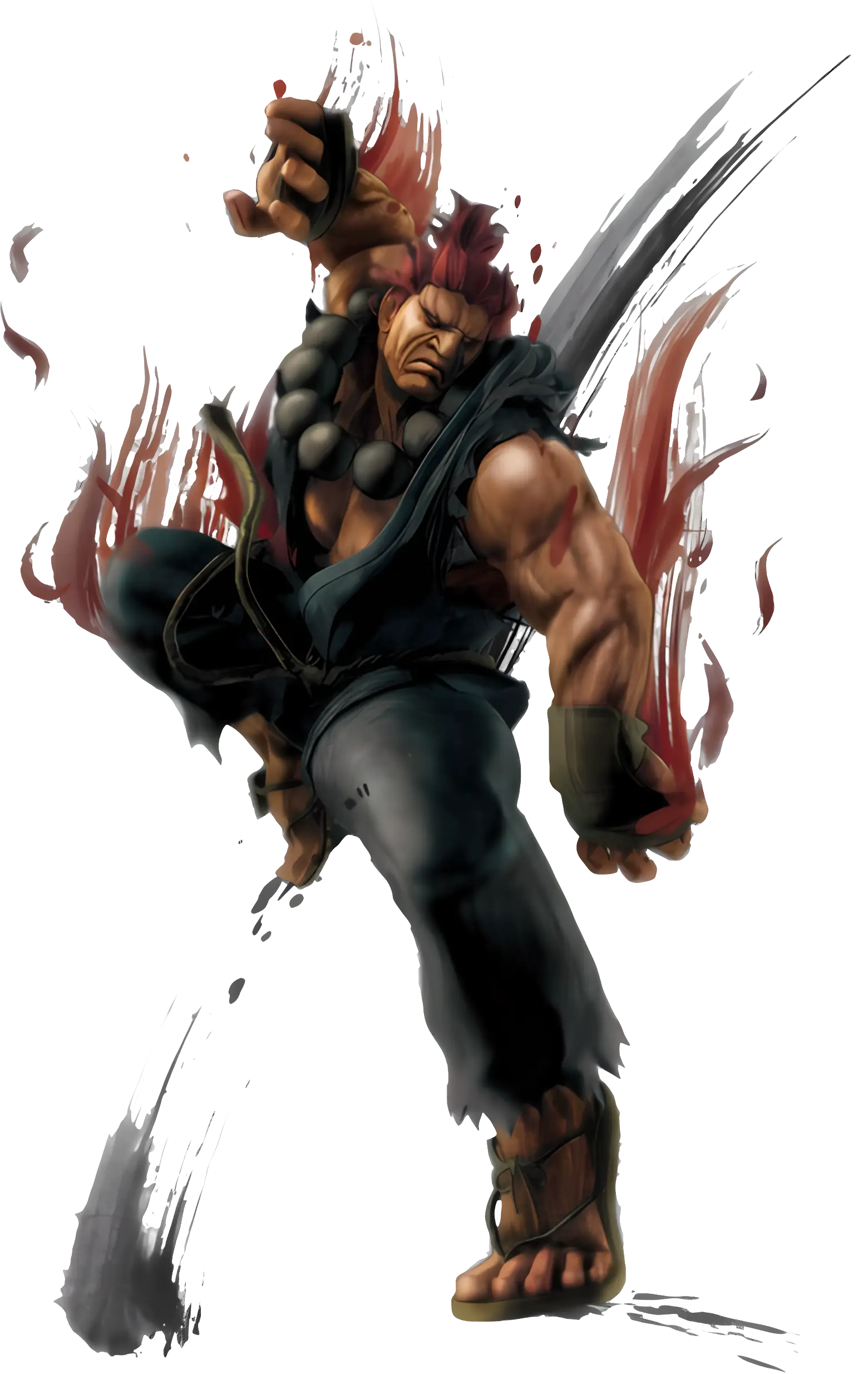 Dynamic Fighter Character Illustration