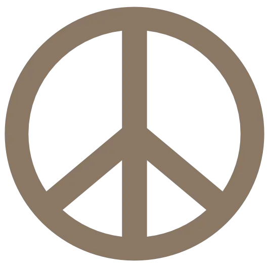 Simple Icon of a Peace Symbol